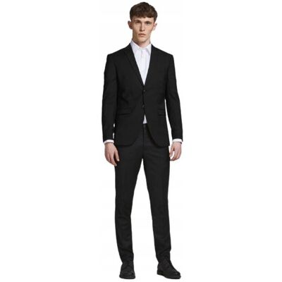 Jack&Jones; Garniur Męski Czarny Elegancki Jednorzędowy 48 J2A Jack&Jones; Garniur Męski Czarny Elegancki Jednorzędowy 48 J2A