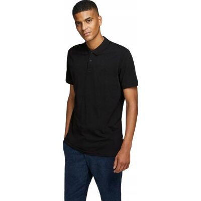 JACK&JONES; KOSZULKA MĘSKA POLO CZARNA KRÓTKI RĘKAW L JPA JACK&JONES; KOSZULKA MĘSKA POLO CZARNA KRÓTKI RĘKAW L JPA