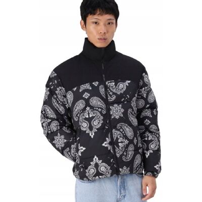 JACK&JONES; KURTKA MĘSKA Z NADRUKIEM BANDANA CZARNA XL J7A JACK&JONES; KURTKA MĘSKA Z NADRUKIEM BANDANA CZARNA XL J7A