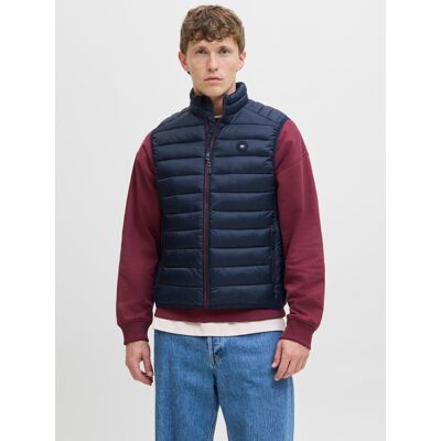 Jack&Jones; męska kamizelka bezrękawnik JJEBRADLEY LIGHT BODYWARMER COLLAR NOO 12280973 SKY CAPTAIN-S Jack&Jones; męska kamizelka bezrękawnik JJEBRADLEY LIGHT BODYWARMER COLLAR NOO 12280973 SKY CAPTAIN-S