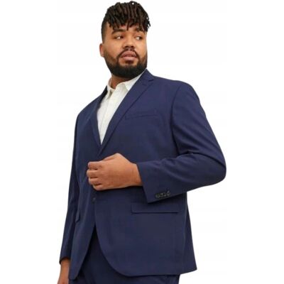 Inny producent JACK&JONES; PLUS SIZE MARYNARKA MĘSKA GRANATOWA SLIM NA GUZIKI 62 N1A Inny producent JACK&JONES; PLUS SIZE MARYNARKA MĘSKA GRANATOWA SLIM NA GUZIKI 62 N1A