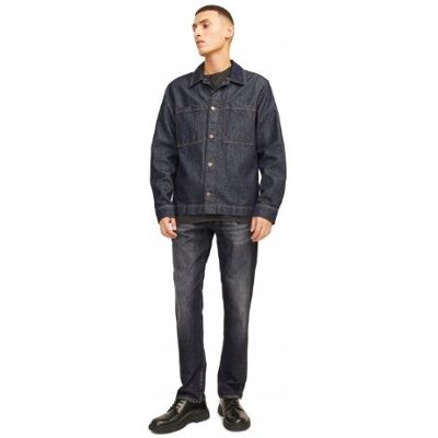 JACK&JONES; SPODNIE JEANSOWE PROSTE CIEMNY SZARY NA GUZIKI 32/32 N1A JACK&JONES; SPODNIE JEANSOWE PROSTE CIEMNY SZARY NA GUZIKI 32/32 N1A