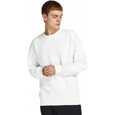 JACK&JONES; SWETER DOPASOWANY BIAŁY XXL J7A JACK&JONES; SWETER DOPASOWANY BIAŁY XXL J7A