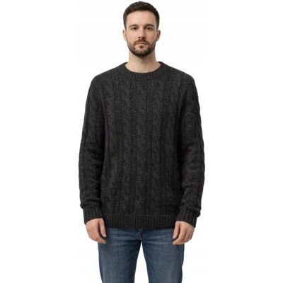Inny producent JACK&JONES; SWETER MĘSKI CZARNY OKRĄGŁY DEKOLT WARKOCZ L N1A Inny producent JACK&JONES; SWETER MĘSKI CZARNY OKRĄGŁY DEKOLT WARKOCZ L N1A