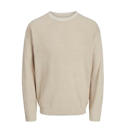 Jack&Jones; Walter beżowy sweter męski Jack&Jones; Walter beżowy sweter męski