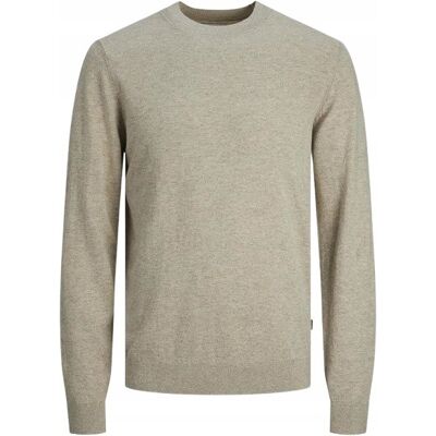 JACK&JONES JACKJONES BEŻOWY SWETER MĘSKI BAWEŁNIANY Z OKRĄGŁYM DEKOLTEM XS J5B JACK&JONES JACKJONES BEŻOWY SWETER MĘSKI BAWEŁNIANY Z OKRĄGŁYM DEKOLTEM XS J5B