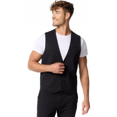 Inny producent JEFF CZARNA ELEGANCKA KAMIZELKA GARNITUROWA Z GUZIKAMI 48 1RŁA Inny producent JEFF CZARNA ELEGANCKA KAMIZELKA GARNITUROWA Z GUZIKAMI 48 1RŁA