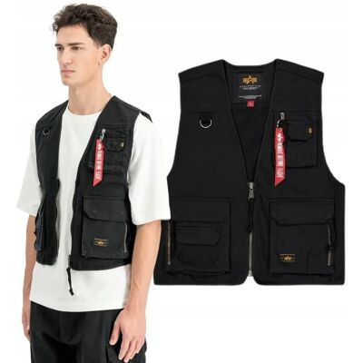 Kamizelka Alpha Industries Mesh Utility Vest 266109 03 - Czarna XXL Kamizelka Alpha Industries Mesh Utility Vest 266109 03 - Czarna XXL