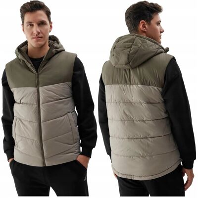 Inny producent KAMIZELKA bezrękawnik męski puchowy 4F pikowany 4FWSS24TVJAM100 ciepły M Inny producent KAMIZELKA bezrękawnik męski puchowy 4F pikowany 4FWSS24TVJAM100 ciepły M