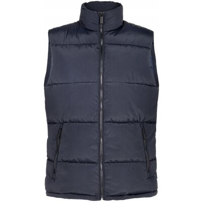 Kamizelka Męska Pikowana Bezrękawnik Męski PUCCINI Granatowa KDM12307 7A XL Kamizelka Męska Pikowana Bezrękawnik Męski PUCCINI Granatowa KDM12307 7A XL