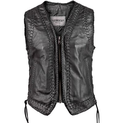 Pozostali producenci kamizelka męska skórzana UNIK 6, z bocznymi rzemieniami-3XL Pozostali producenci kamizelka męska skórzana UNIK 6, z bocznymi rzemieniami-3XL