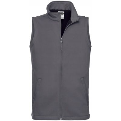 Russell Kamizelka męska Smart Softshell bez rękawów Konwojowy Szary r. 2XL Russell Kamizelka męska Smart Softshell bez rękawów Konwojowy Szary r. 2XL