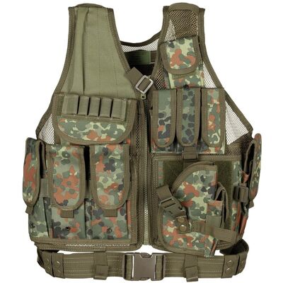 MFH - Max Fuchs Kamizelka Us 'Usmc' Mit Koppel Flecktarn MFH - Max Fuchs Kamizelka Us 'Usmc' Mit Koppel Flecktarn