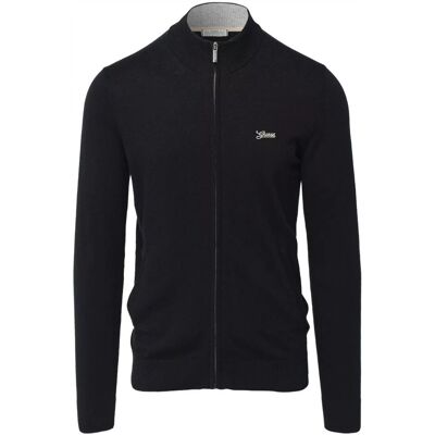 Kardigan męski Guess M5YR28 Z0122 CZARNY - XXL Kardigan męski Guess M5YR28 Z0122 CZARNY - XXL