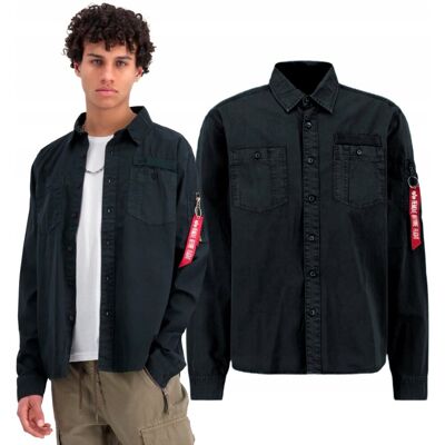 Koszula Alpha Industries Air Force EMB 138422 03 Czarna M Koszula Alpha Industries Air Force EMB 138422 03 Czarna M