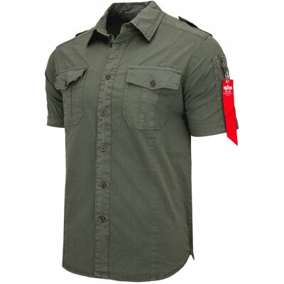 Koszula Alpha Industries Basic Shirt Slim S 136427 136 Ciemnoszara M Koszula Alpha Industries Basic Shirt Slim S 136427 136 Ciemnoszara M