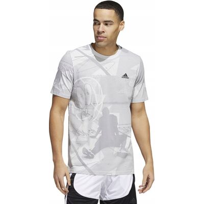 Koszulka adidas Iginite AOP Tee HL0087 szary S Koszulka adidas Iginite AOP Tee HL0087 szary S