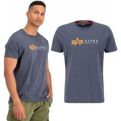 Koszulka Alpha Industries Alpha Label T 118502 136 Greyblack M Koszulka Alpha Industries Alpha Label T 118502 136 Greyblack M
