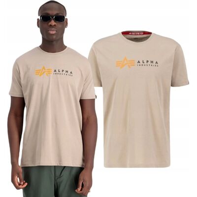 Koszulka Alpha Industries Alpha Label T 118502 679 Vintage Sand M Koszulka Alpha Industries Alpha Label T 118502 679 Vintage Sand M