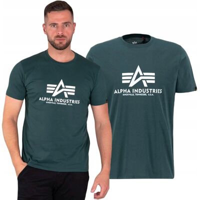 Koszulka Alpha Industries Basic 100501 610 Navy Green M Koszulka Alpha Industries Basic 100501 610 Navy Green M