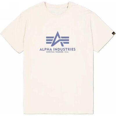 Koszulka Alpha Industries Basic 100501 749 Vintage White/Night Purple M Koszulka Alpha Industries Basic 100501 749 Vintage White/Night Purple M