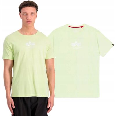 Koszulka Alpha Industries Basic T ML 118533 722 Arctic Lime XXL Koszulka Alpha Industries Basic T ML 118533 722 Arctic Lime XXL