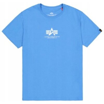 Koszulka Alpha Industries Basic T ML 118533 737 Mediteranian Blue M Koszulka Alpha Industries Basic T ML 118533 737 Mediteranian Blue M