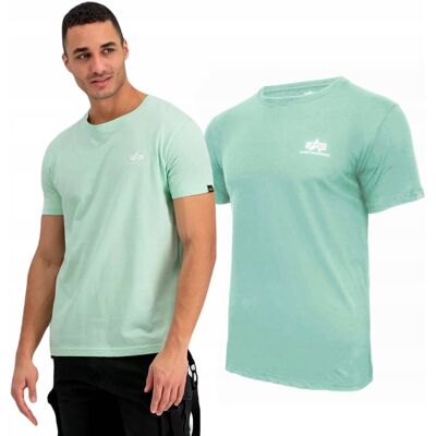 Koszulka Alpha Industries Small Logo Basic 188505 43 Miętowa L Koszulka Alpha Industries Small Logo Basic 188505 43 Miętowa L