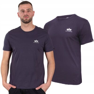 Koszulka Alpha Industries Small Logo Basic 188505 466 Grafitowa 3XL Koszulka Alpha Industries Small Logo Basic 188505 466 Grafitowa 3XL