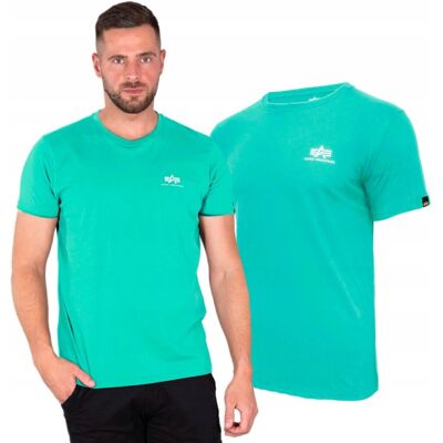 Koszulka Alpha Industries Small Logo Basic 188505 676 Atomic Green XXL Koszulka Alpha Industries Small Logo Basic 188505 676 Atomic Green XXL