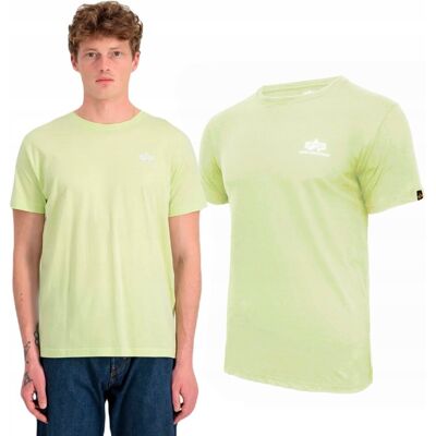 Koszulka Alpha Industries Small Logo Basic 188505 722 Arctic Lime M Koszulka Alpha Industries Small Logo Basic 188505 722 Arctic Lime M
