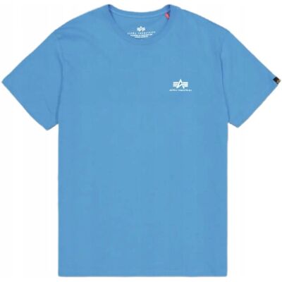 Koszulka Alpha Industries Small Logo Basic 188505 737 - Mediteranian Blue M Koszulka Alpha Industries Small Logo Basic 188505 737 - Mediteranian Blue M