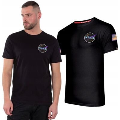 Koszulka Alpha Industries Space Shuttle T 176507 556 Czarna/Neon Purple S Koszulka Alpha Industries Space Shuttle T 176507 556 Czarna/Neon Purple S