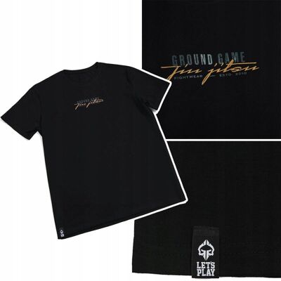 Koszulka Bawełniana Męski T-Shirt Ground Game Glitz Czarny R. M Koszulka Bawełniana Męski T-Shirt Ground Game Glitz Czarny R. M