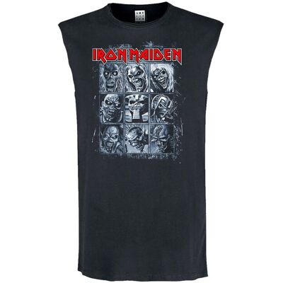 Koszulka Bez Rękawów Amplified Iron Maiden 9 Eddies-S Koszulka Bez Rękawów Amplified Iron Maiden 9 Eddies-S