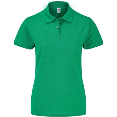 Koszulka damska 65/35 Polo Fruit of the Loom Retro Heather Green L Koszulka damska 65/35 Polo Fruit of the Loom Retro Heather Green L