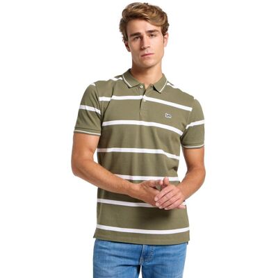 Koszulka Lee PIQUE POLO 112363858 Mercantile Green Stripe S Koszulka Lee PIQUE POLO 112363858 Mercantile Green Stripe S