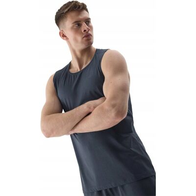 KOSZULKA MĘSKA 4F BEZ RĘKAWÓW T-SHIRT TRENINGOWY TANK TOP REGULAR XXL KOSZULKA MĘSKA 4F BEZ RĘKAWÓW T-SHIRT TRENINGOWY TANK TOP REGULAR XXL