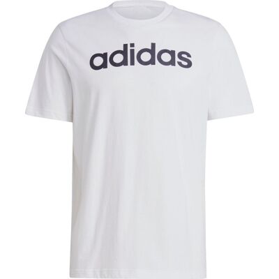 Koszulka męska adidas Essentials Single Jersey Linear Embroidered Logo Tee biała IC9276-S Koszulka męska adidas Essentials Single Jersey Linear Embroidered Logo Tee biała IC9276-S