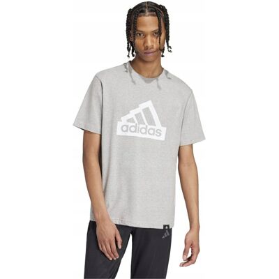 Koszulka męska adidas Modern Essentials Graphic szara IW2648 S Koszulka męska adidas Modern Essentials Graphic szara IW2648 S