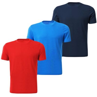 Inny producent Koszulka Męska Bawełniana Okrągły Dekolt T-Shirt Basic Mix Kolor 3-Pak S Inny producent Koszulka Męska Bawełniana Okrągły Dekolt T-Shirt Basic Mix Kolor 3-Pak S
