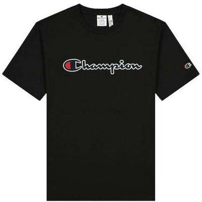 Koszulka Męska Champion 216473kk001 Crewneck Czarna Koszulka Męska Champion 216473kk001 Crewneck Czarna