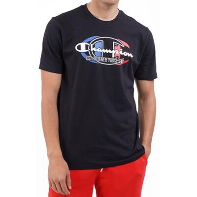 Koszulka Męska Champion 217279kk001 Crewneck Czarna Koszulka Męska Champion 217279kk001 Crewneck Czarna