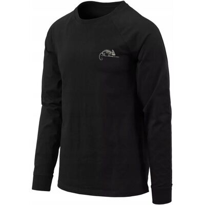 Koszulka Męska HELIKON Longsleeve Helikon-Tex Logo Bawełna Czarna L Koszulka Męska HELIKON Longsleeve Helikon-Tex Logo Bawełna Czarna L