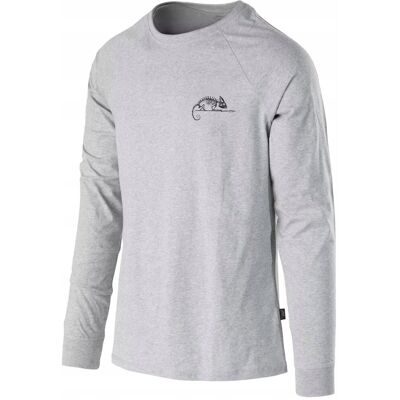 Koszulka Męska HELIKON Longsleeve Helikon-Tex Logo Bawełna Melange Grey XXL Koszulka Męska HELIKON Longsleeve Helikon-Tex Logo Bawełna Melange Grey XXL