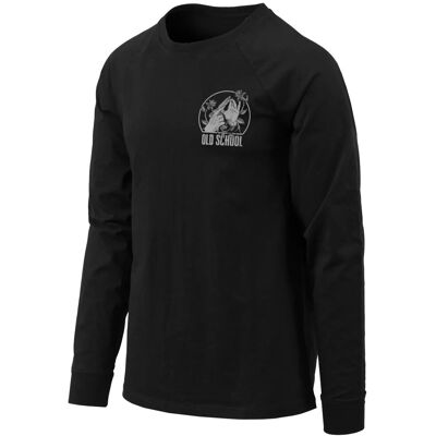 Helikon-Tex Koszulka Męska HELIKON Longsleeve Old School 100% Bawełna Czarna S Helikon-Tex Koszulka Męska HELIKON Longsleeve Old School 100% Bawełna Czarna S