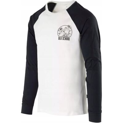 Koszulka Męska HELIKON-TEX Longsleeve Old School 100% Bawełna White M Koszulka Męska HELIKON-TEX Longsleeve Old School 100% Bawełna White M