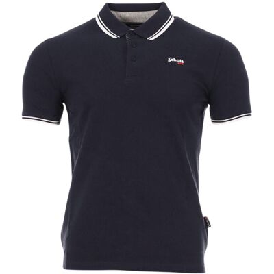 Scott Koszulka męska Schott Bryan bawełniana polo czarna-S Scott Koszulka męska Schott Bryan bawełniana polo czarna-S