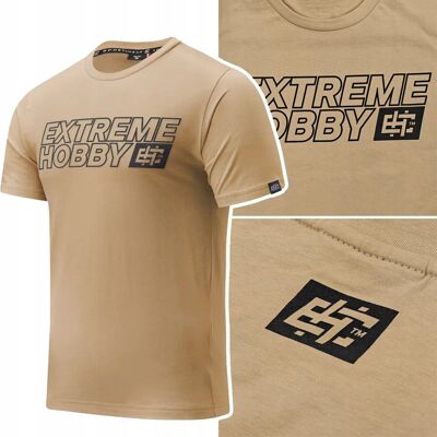 Koszulka Męska T-Shirt Extreme Hobby Block 2025 Beżowy R. M Koszulka Męska T-Shirt Extreme Hobby Block 2025 Beżowy R. M