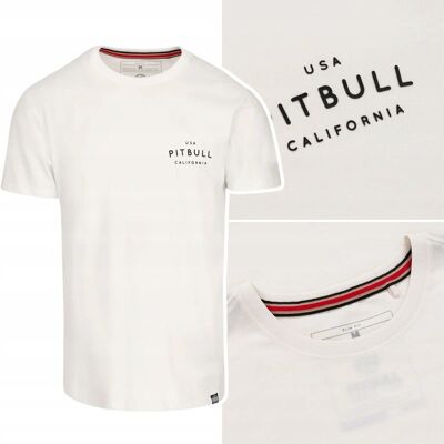 inna (Inny) Koszulka Męska T-Shirt Pit Bull Slim Fit Usa Cal Off White R. M inna (Inny) Koszulka Męska T-Shirt Pit Bull Slim Fit Usa Cal Off White R. M